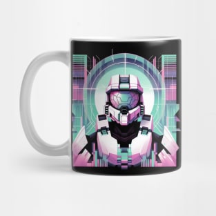 Master Chief Halo Xbox Vaporwave Mug